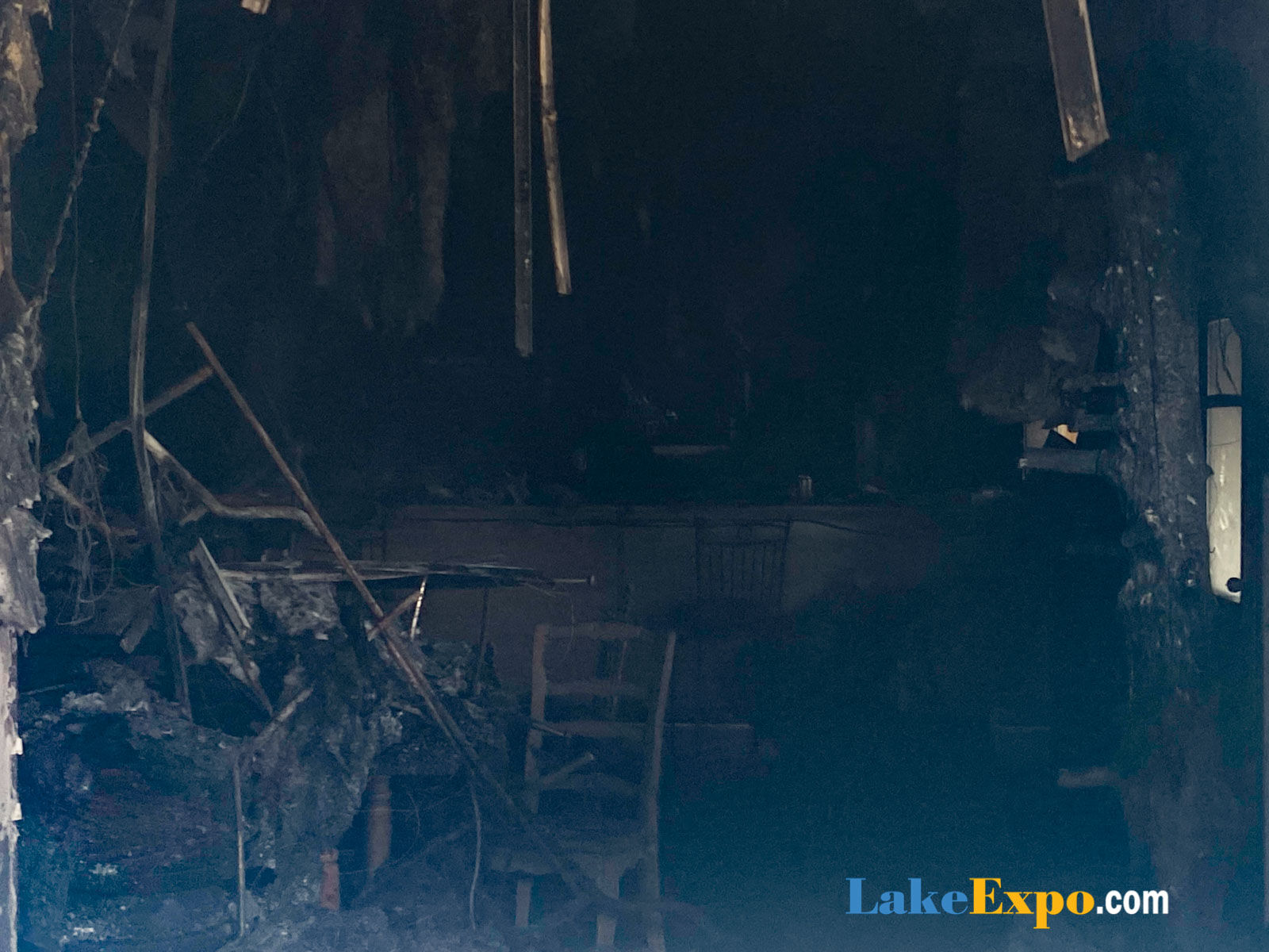 Fire-Damaged Interior, At Midwest Drifters Motorcycle Club's Lake Ozark Chapter Clubhouse